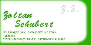 zoltan schubert business card